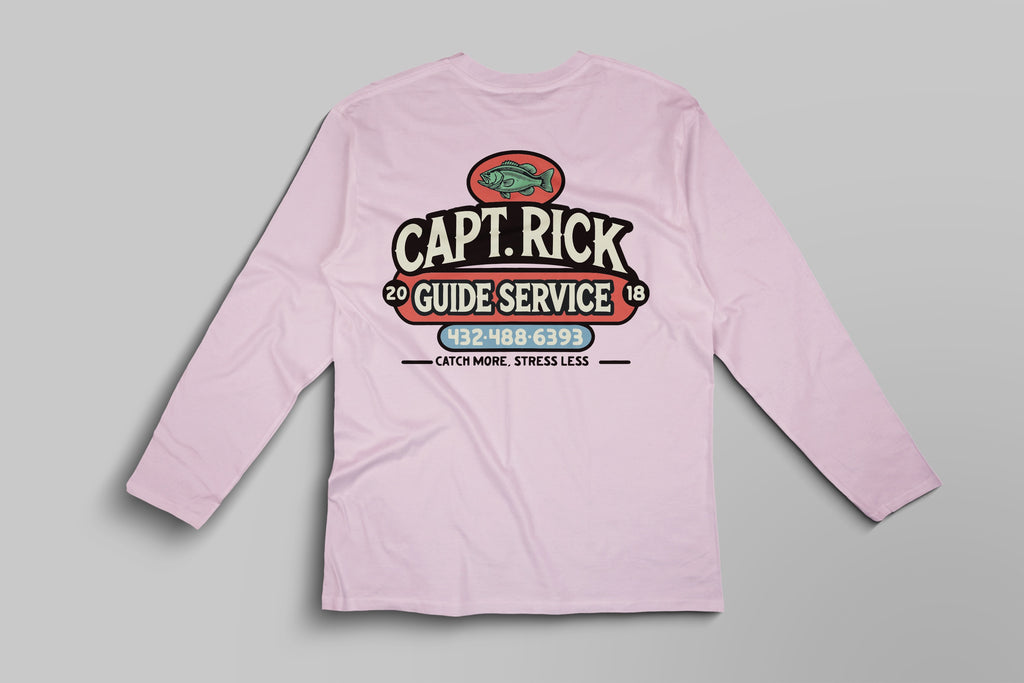 Capt. Rick Logo Long Sleeve Pink