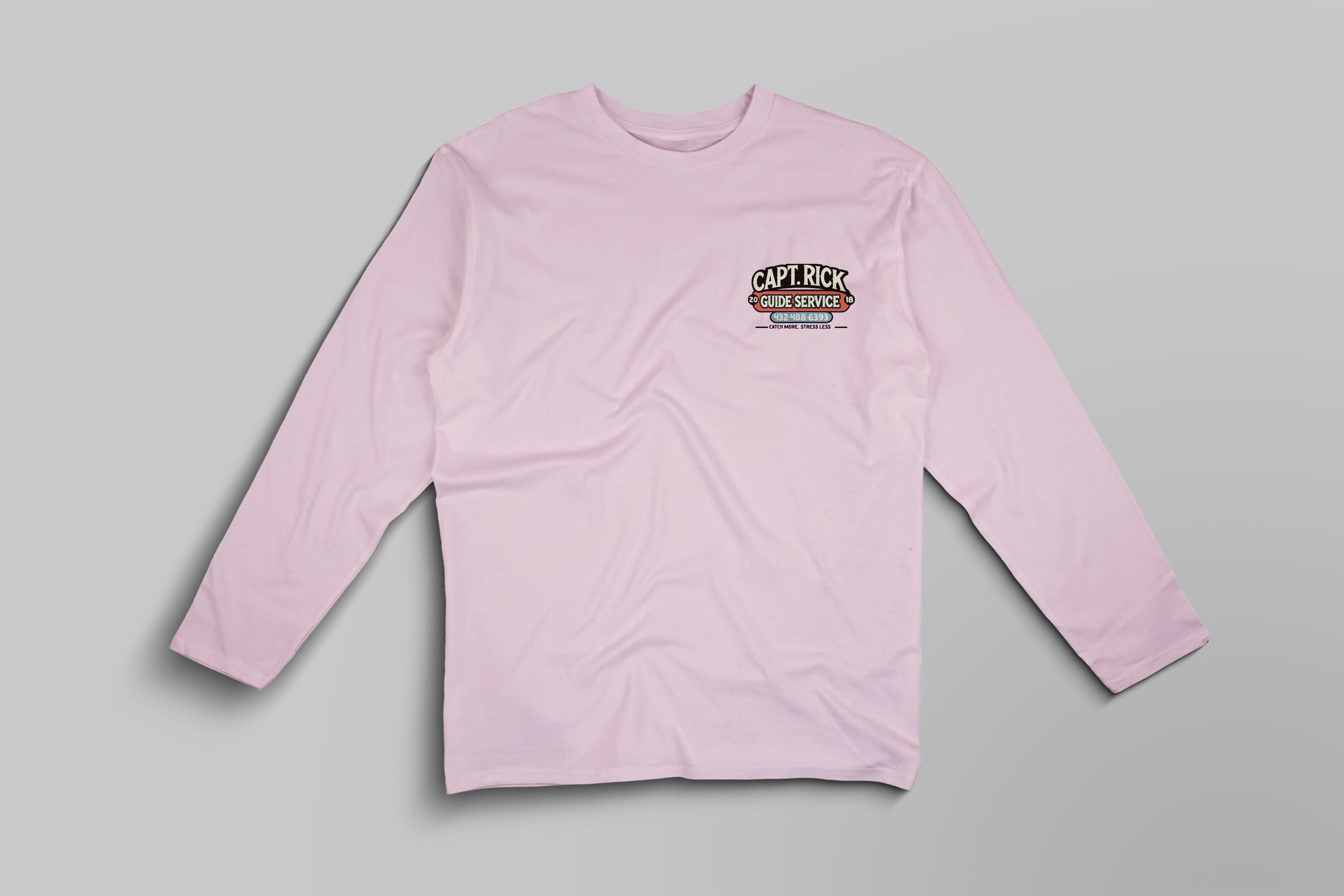 Capt. Rick Logo Long Sleeve Pink