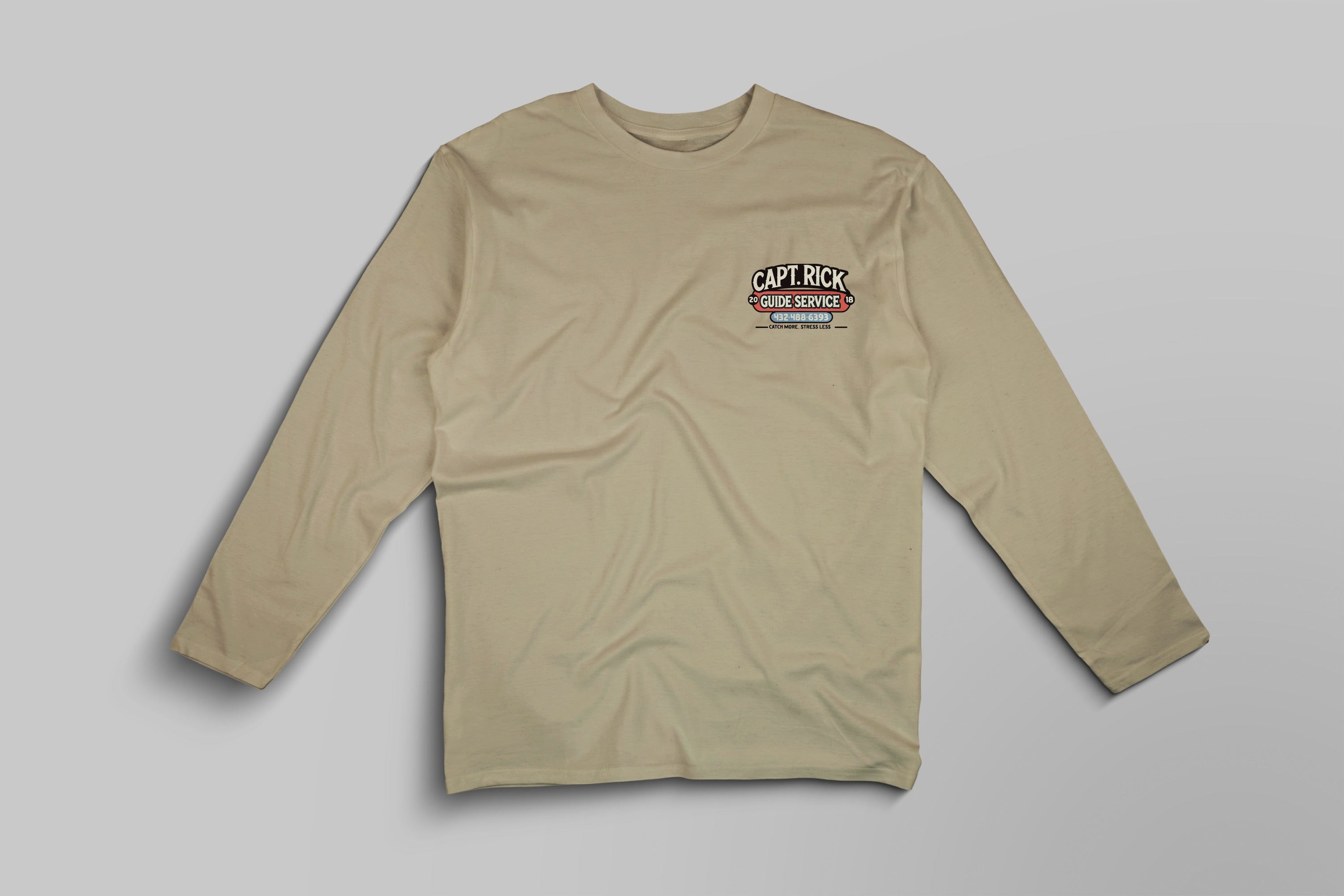 Capt. Rick Logo Long Sleeve Tan