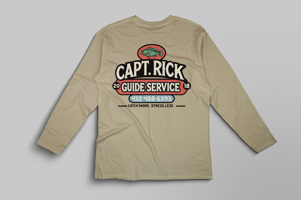 Capt. Rick Logo Long Sleeve Tan