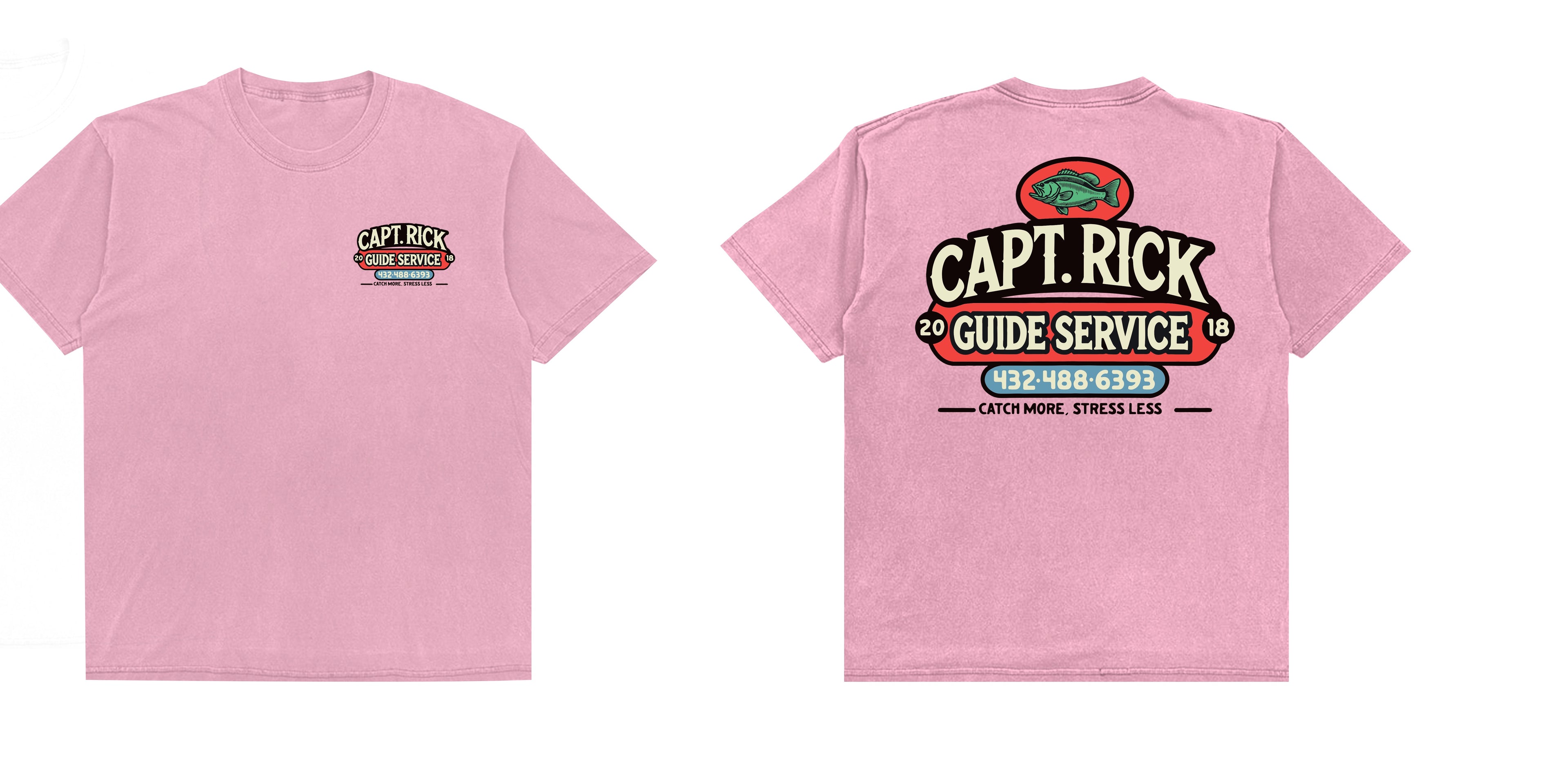 Capt. Rick Logo Short Sleeve Pink