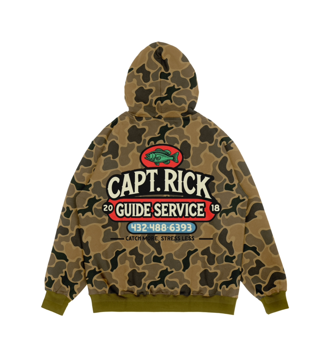 Capt. Rick Logo Hoodie Duck Camo