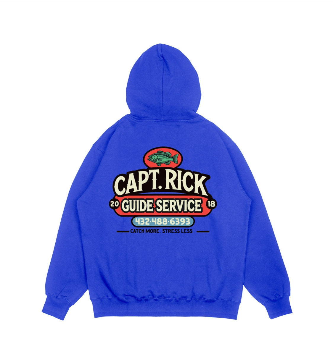 Capt. Rick Logo Hoodie Blue