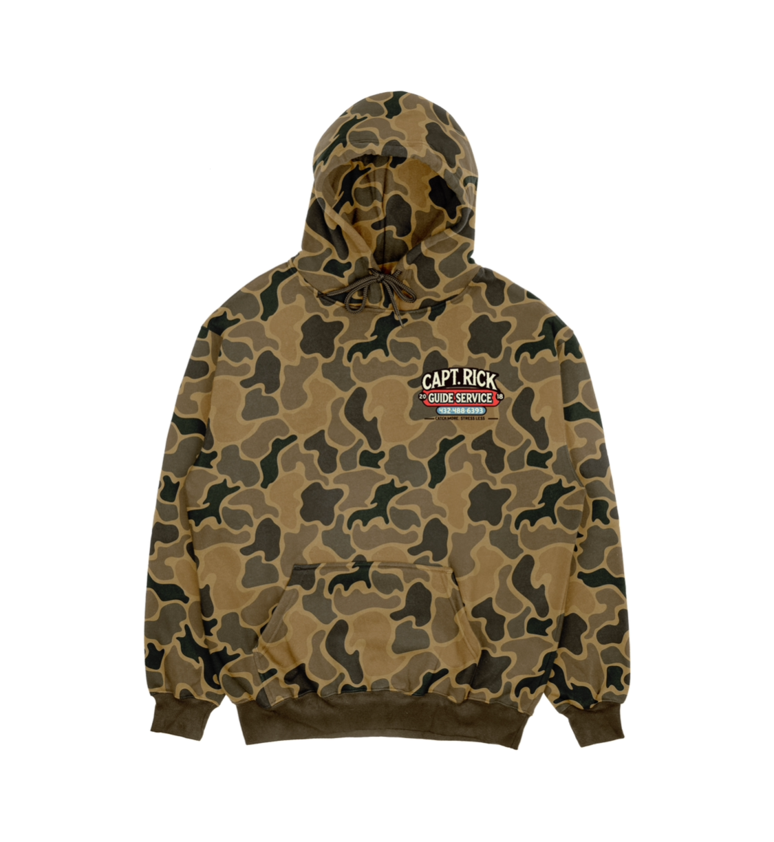Capt. Rick Logo Hoodie Duck Camo